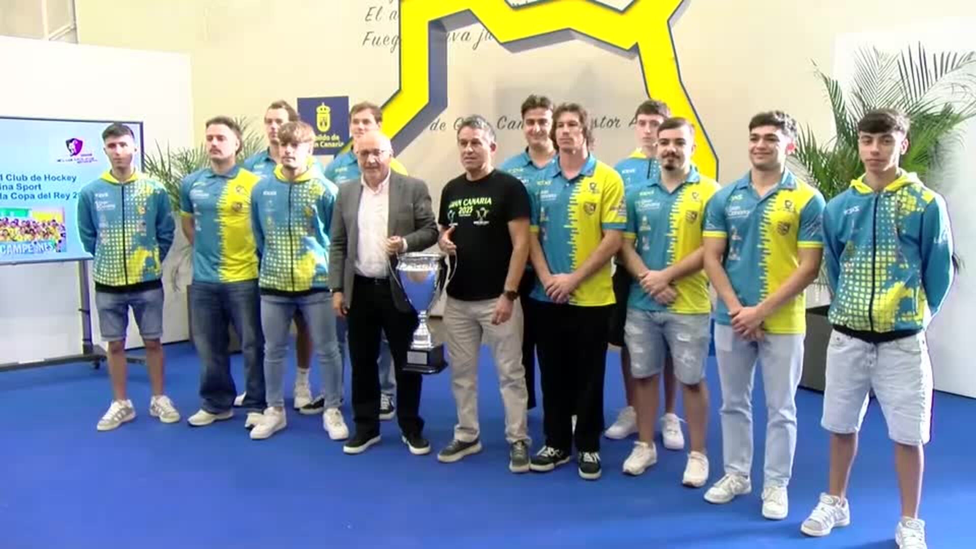 El Cabildo de Gran Canaria homenajea al Molina Sport tras ganar la Copa del Rey