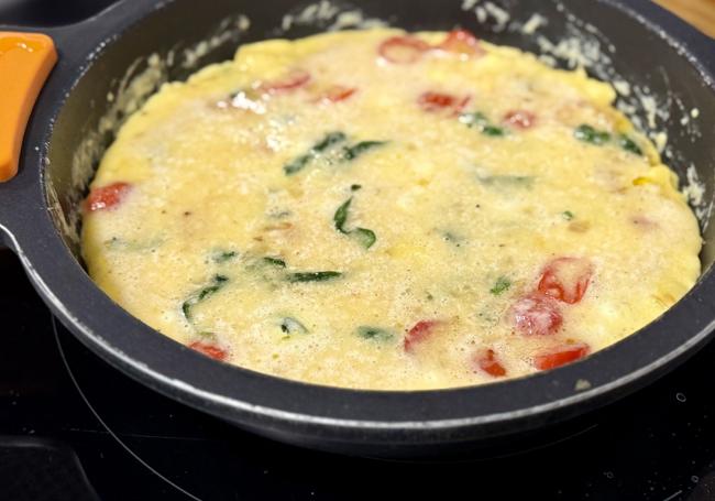 «Frittata a medio cuajar