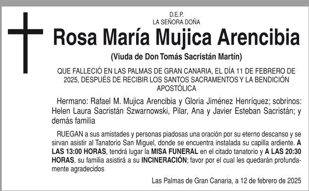 Rosa María Mujica Arencibia