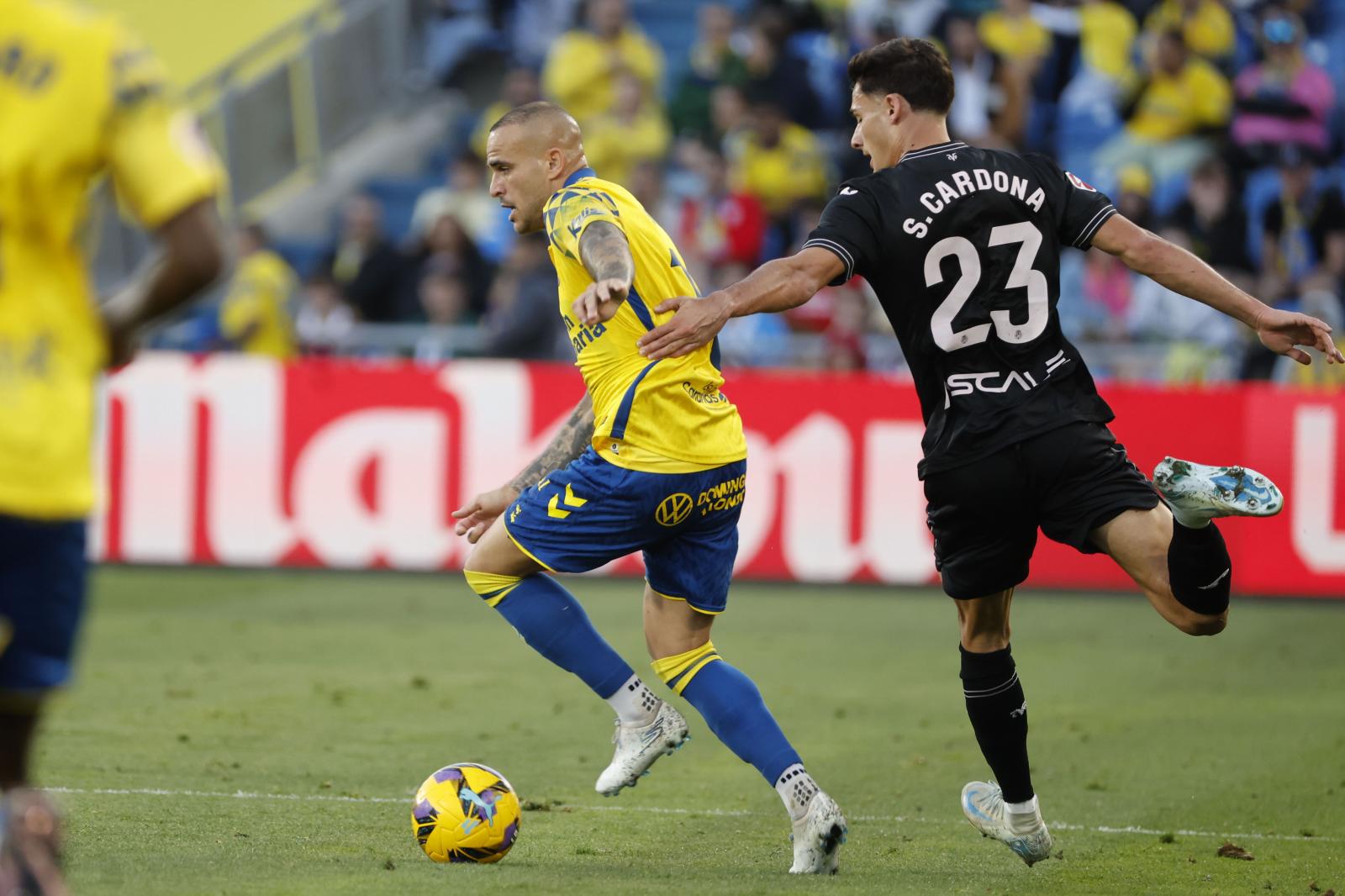 Sandro Ramírez, durante el encuentro ante el Villarreal en el Gran Canaria.