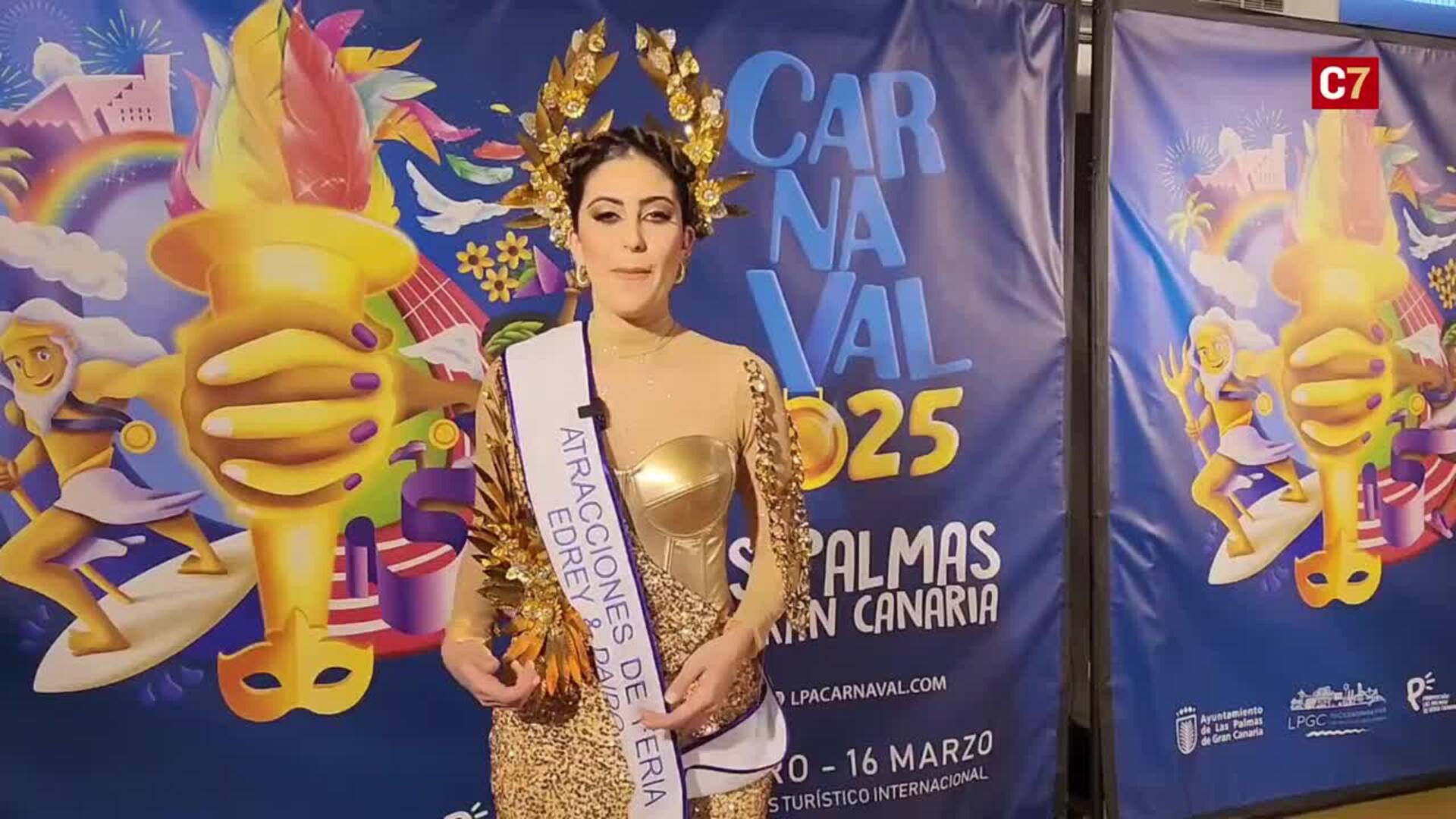 Ángeles María Pérez Molina candidata a Reina del Carnaval de Las Palmas de Gran Canaria 2025