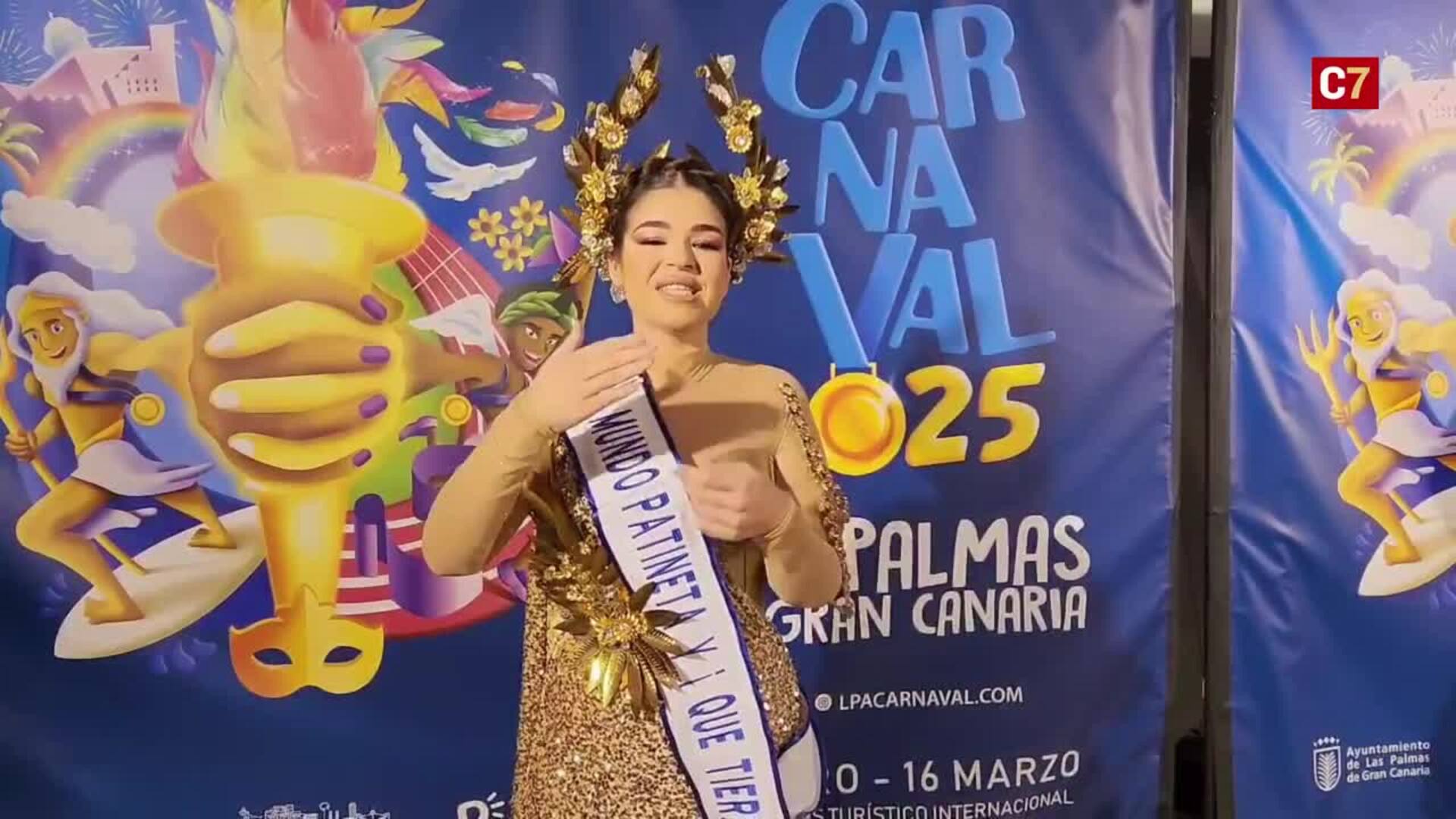 Cynthia María Morillo Clavijo candidata a Reina del Carnaval de Las Palmas de Gran Canaria 2025