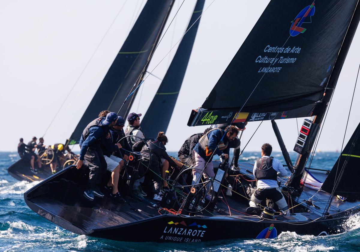 El Lanzarote Calero Marinas Sailing Team en acción la temporada pasada.