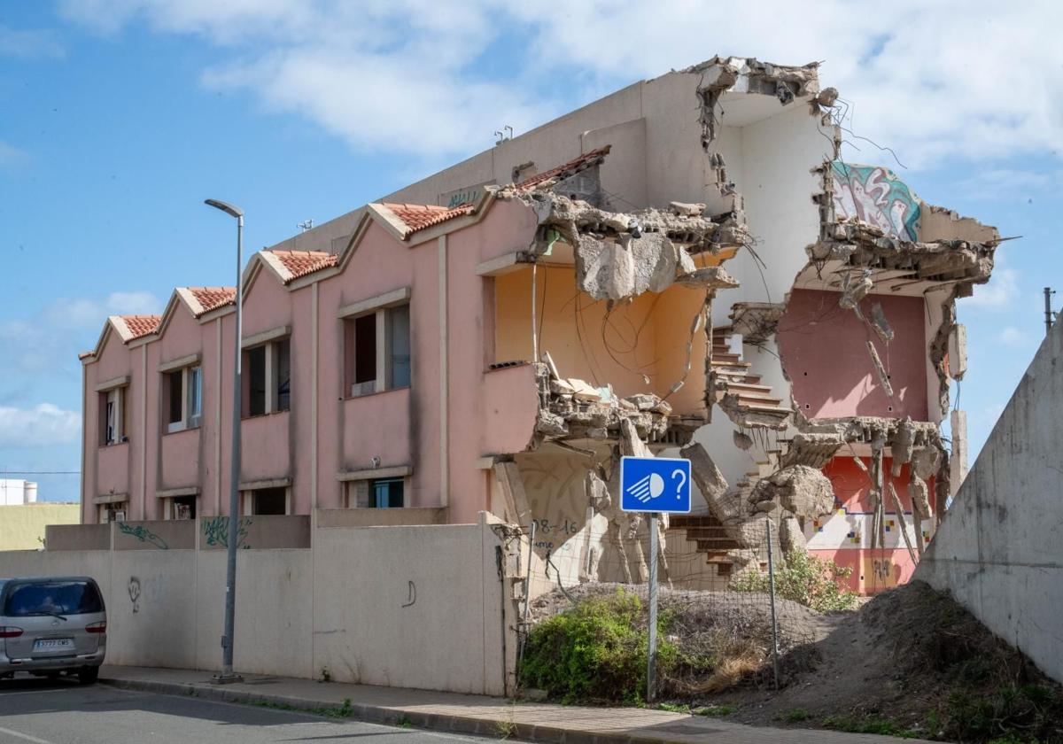 Okupan las casas en ruinas de Lomo Espino, en Arucas, nunca derribadas