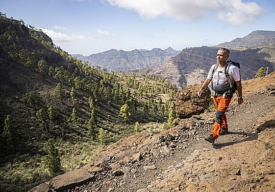 Rafa Molina, en pleno ascenso con la mirada fija en Montaña Tauro.