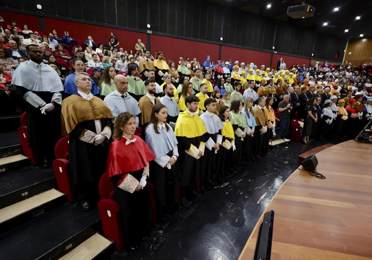 Momento del acto de investidura celebrado este sábado en la ULPGC.