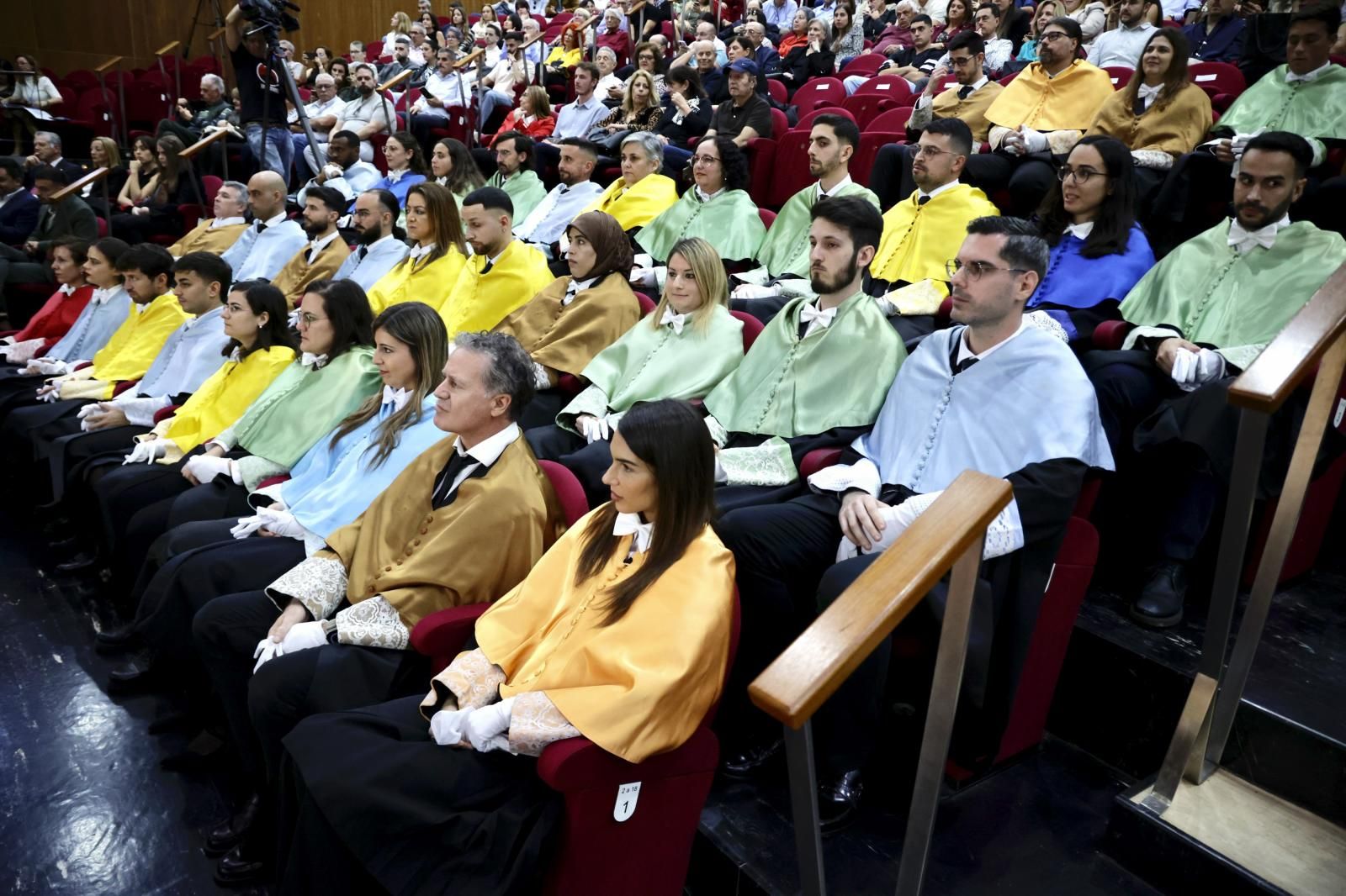 Momento del acto de investidura de los nuevos doctores y doctoras, este sábado en la ULPGC.