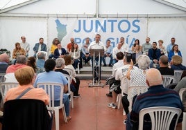 Imagen de la asamblea de Juntos por Guía el pasado sábado.