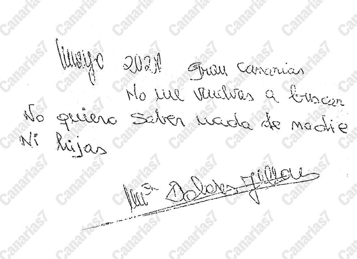 La carta que falsificó el descuartizador: «No me vuelvas a buscar»