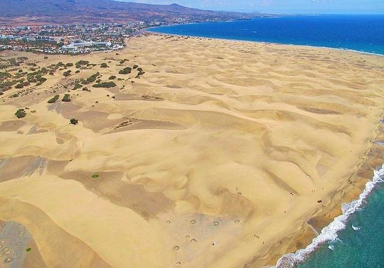 Imagen de las dunas de Maspalomas.