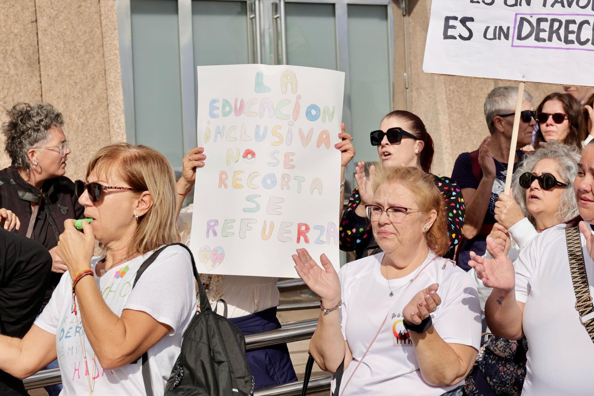 Concentración por los derechos educativos del alumnado con necesidades educativas especiales