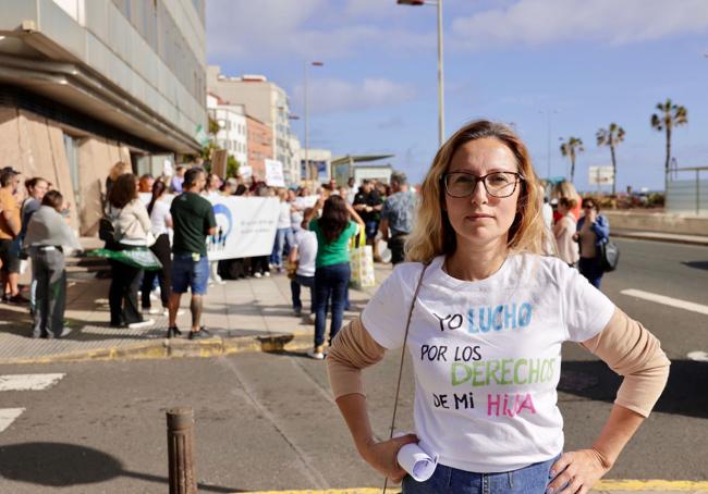 Carolina Buricitá, organizadora de la movilización en Gran Canaria.