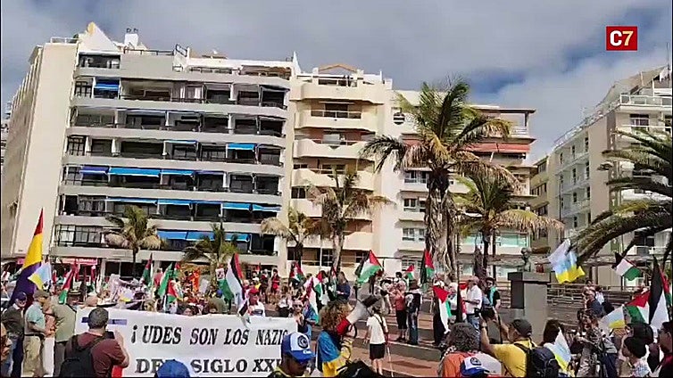 Manifestación contra la guerra, en defensa de la paz y del pueblo palestino