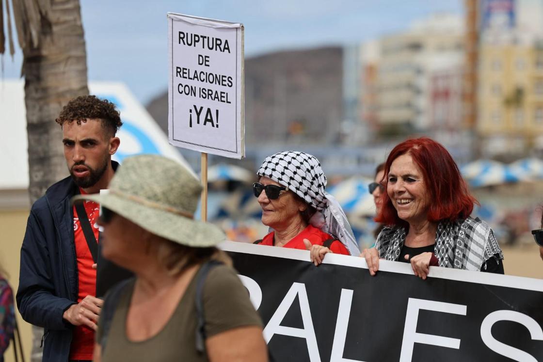 Manifestación contra la guerra, en defensa de la paz y del pueblo palestino