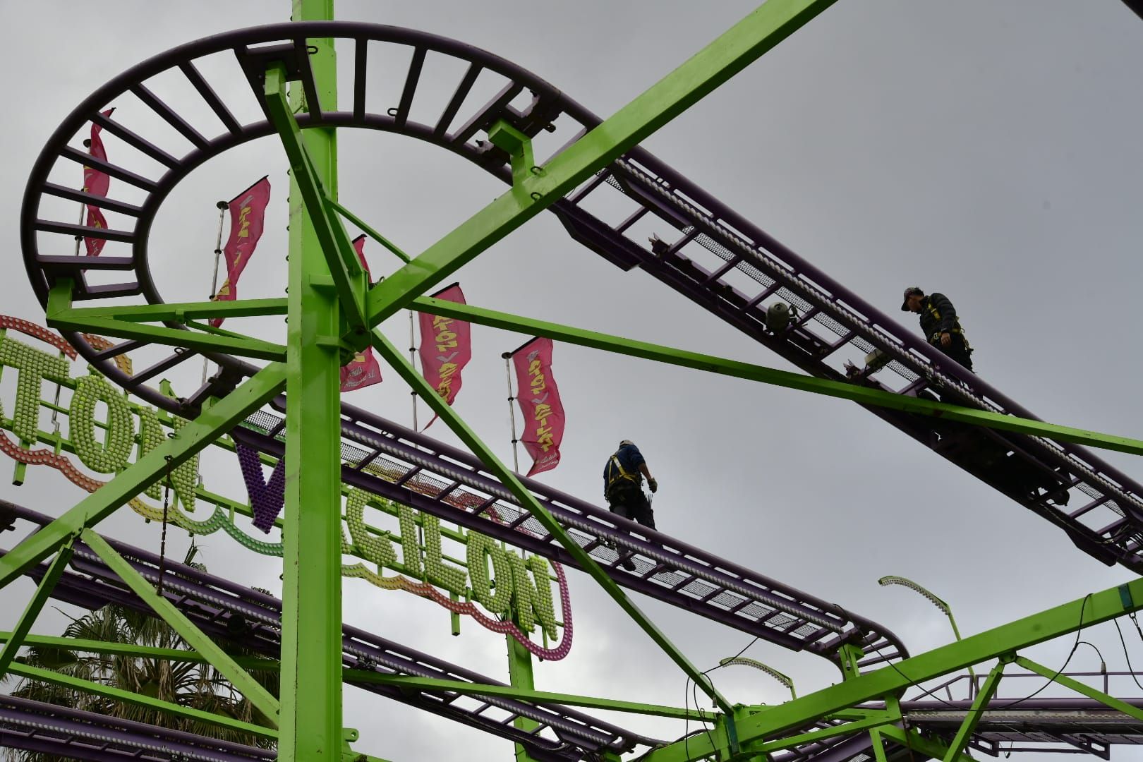 La feria de atracciones ya se prepara para el carnaval en El Refugio