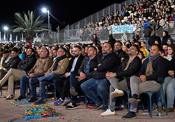 Autoridades en la segunda noche de la semifinal de murgas en Agramar.