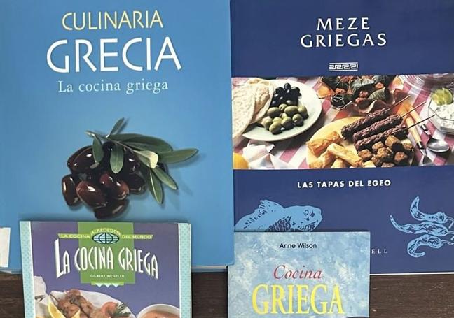 Algunos libros de cocina griega