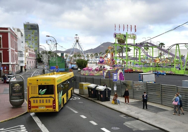 La feria de atracciones en El Refugio.