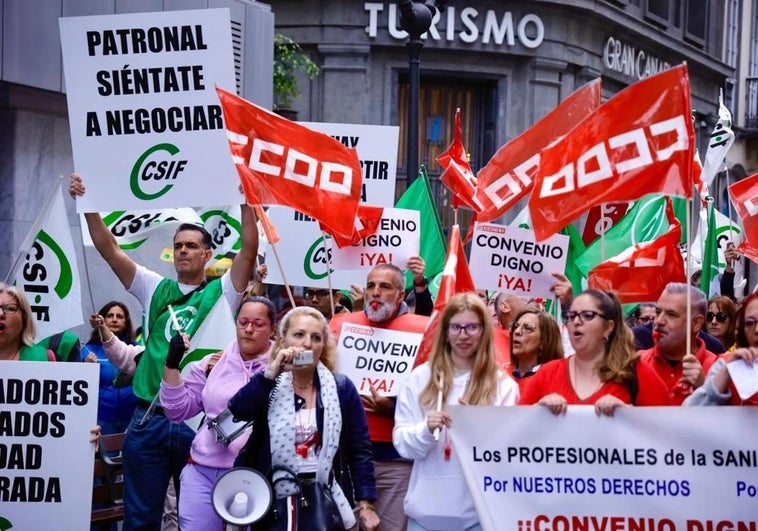 Momento de la manifestación.