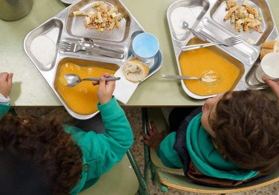 Imagen de archivo de un comedor escolar de Canarias.