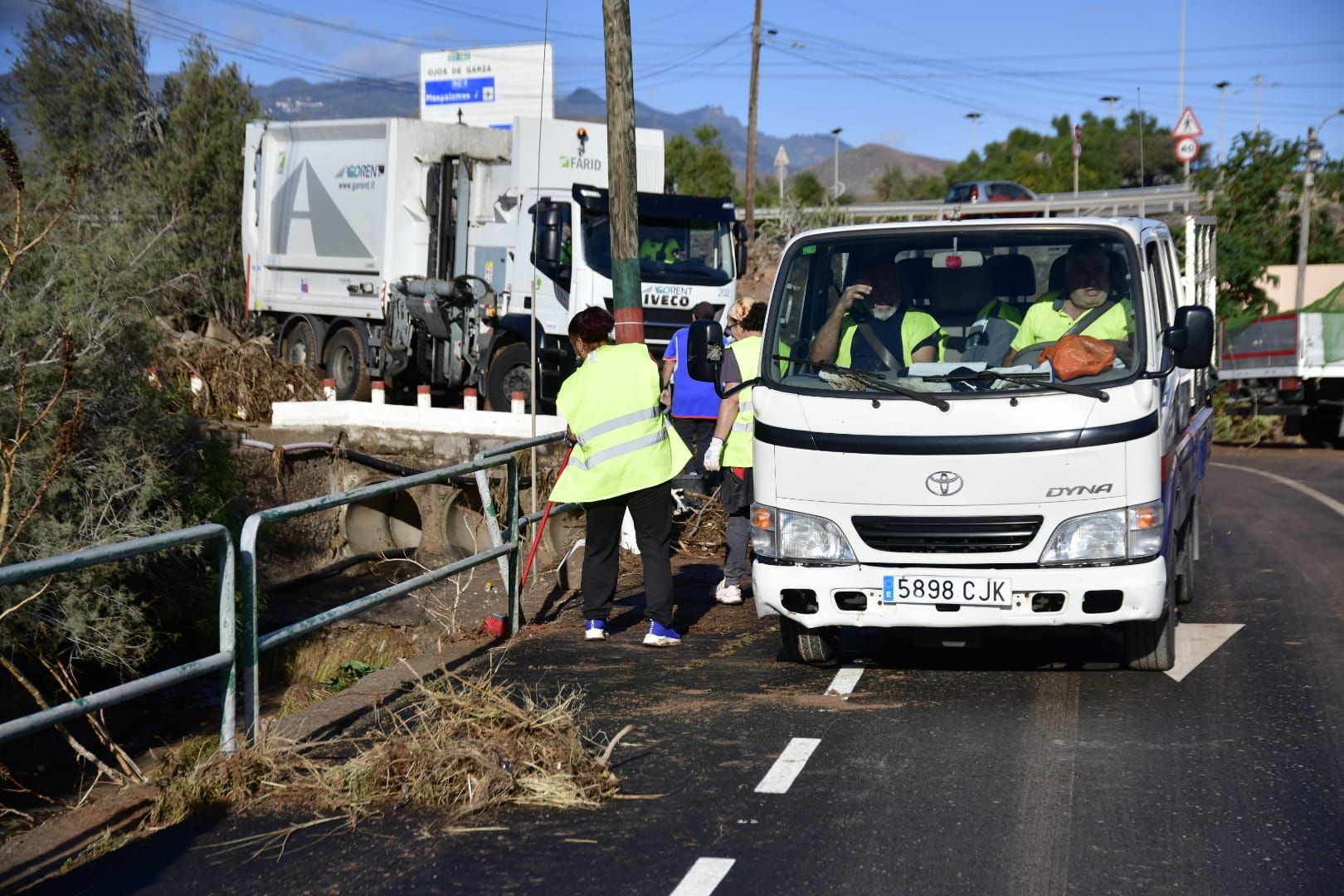 Telde se recupera poco a poco de los estragos de la tormenta