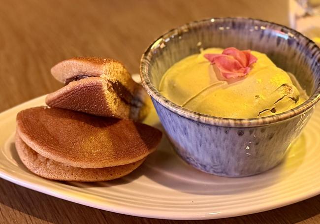 'Dorayaki' y tiramisú de té matcha