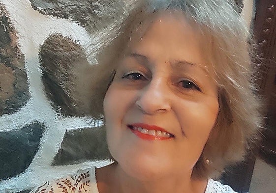 María Suárez, primera pregonera del carnaval de La Aldea.