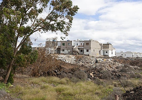 Vista parcial de la Parcela 214 de Costa Teguise.