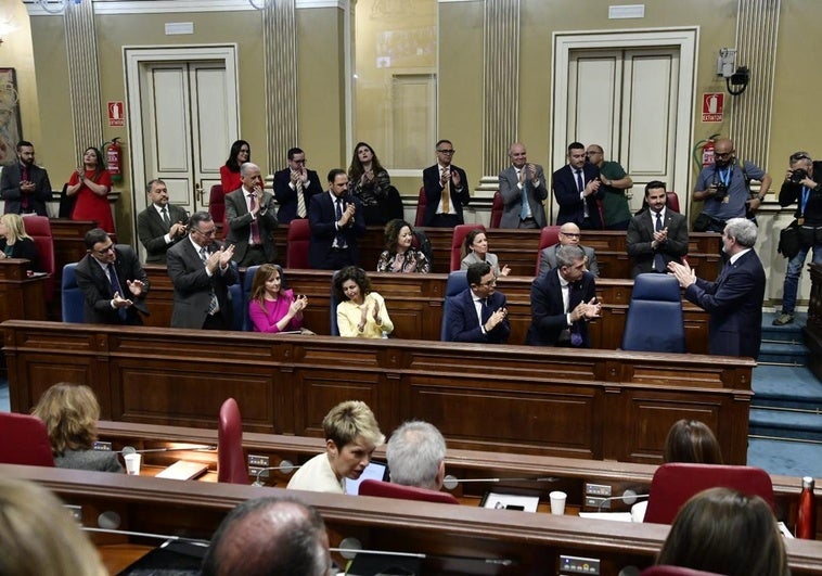 Imagen del Debate de la Nacionalidad en el Parlamento de Canarias.