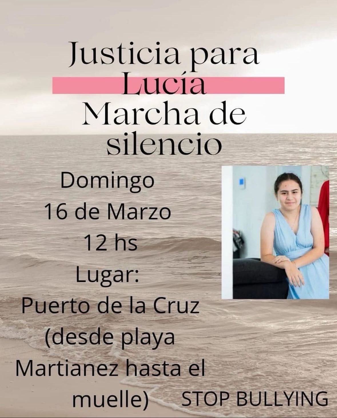 Cartel de convocatoria de la Marcha Silenciosa