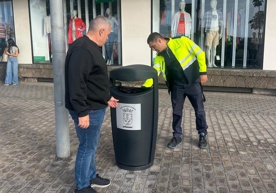 Instalación de material.