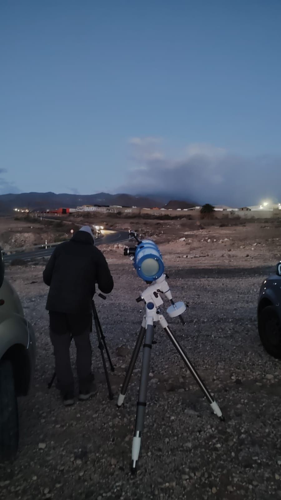 El cielo de Gran Canaria se tiñe de rojo con el eclipse de la luna de sangre