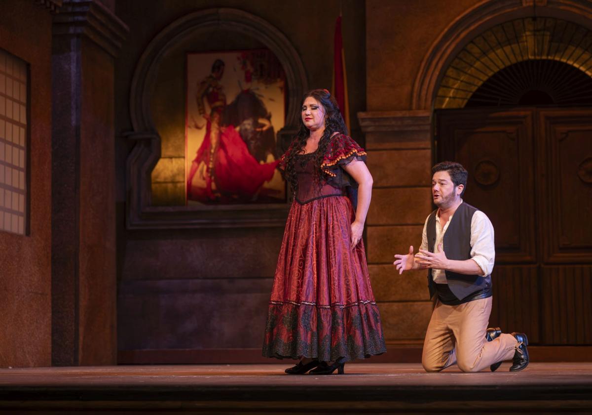 Yulia Matochkina y Arturo Chacón-Cruz, en el ensayo general.