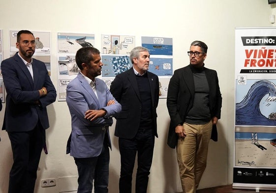 El presidente de Canarias, Fernando Clavijo, durante un acto este lunes.
