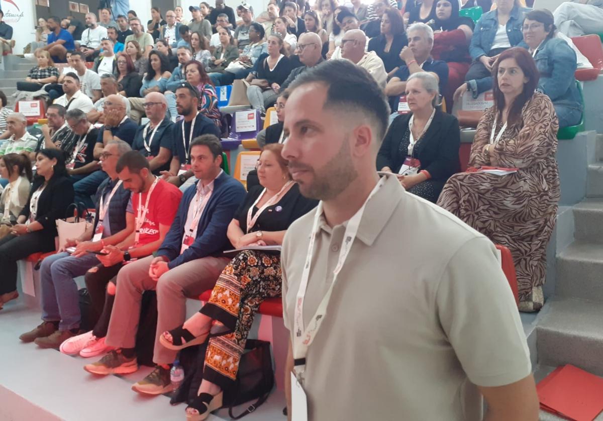 Alejandro Domínguez, durante el congreso en la Casa de la Juventud.