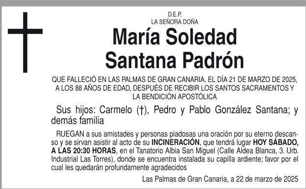 María Soledad Santana Padrón