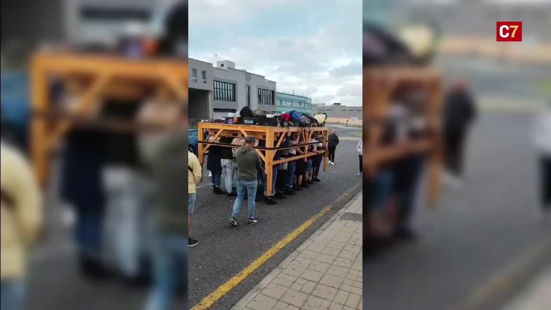 Ensayo en El Sebadal para la Virgen de El Carmen