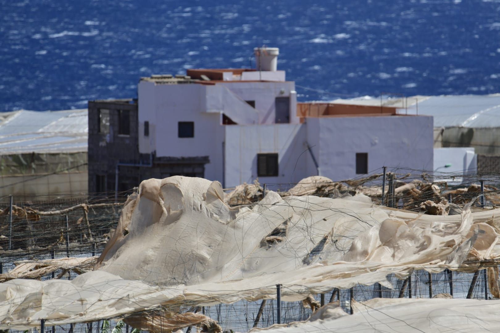 Las rachas de viento causan estragos en el norte de Gran Canaria