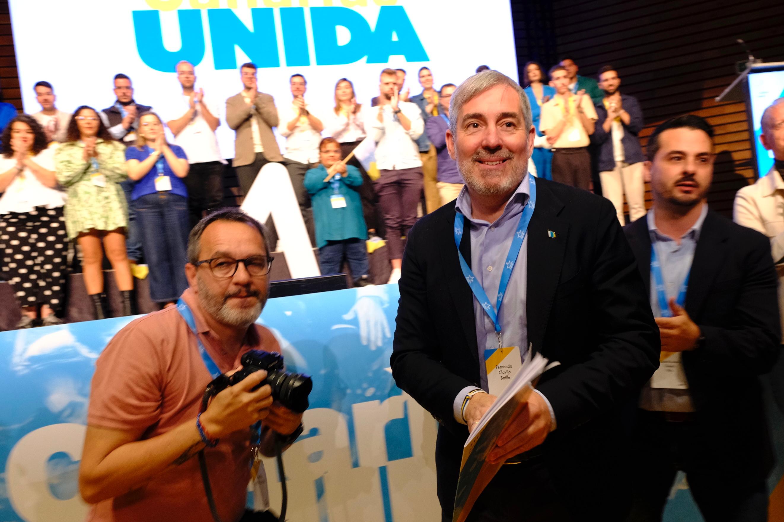 Imágenes de la clausura del VIII Congreso de Coalición Canaria