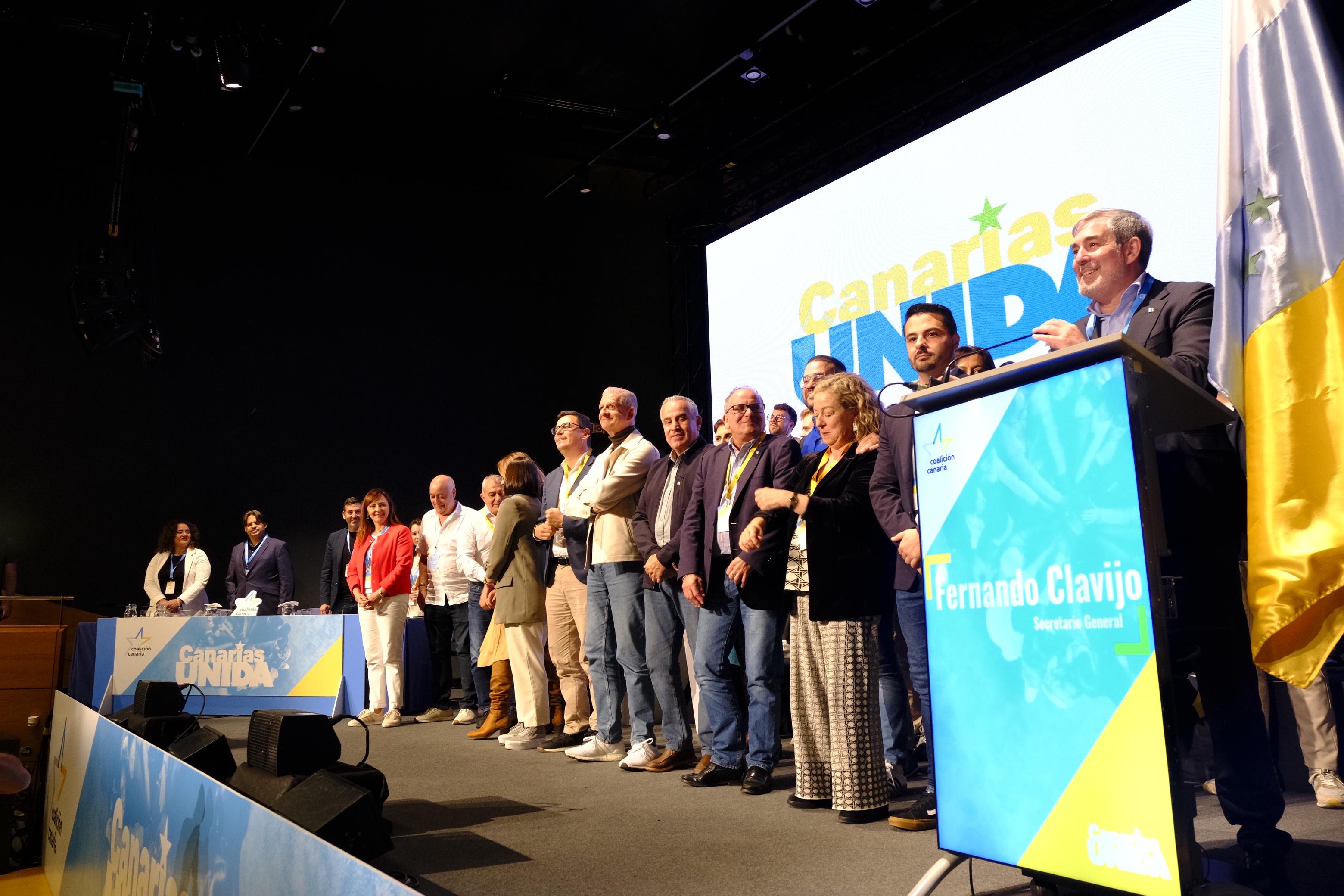 Imágenes de la clausura del VIII Congreso de Coalición Canaria