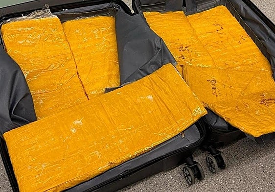 La droga incautada por la Policía Nacional.