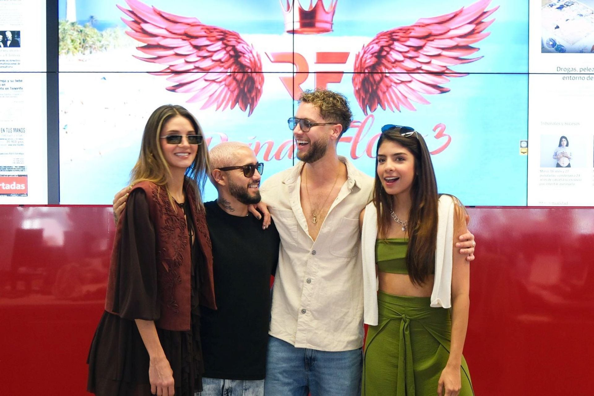 La visita de los actores de &#039;La Reina del Flow&#039; a CANARIAS7, en imágenes