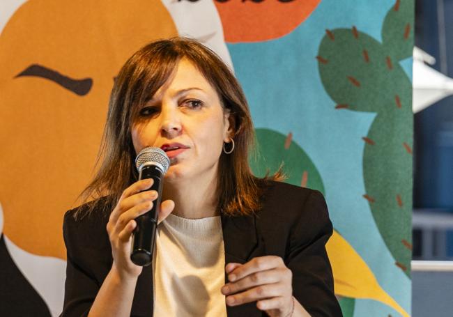 Adriana Ilieva, este martes.