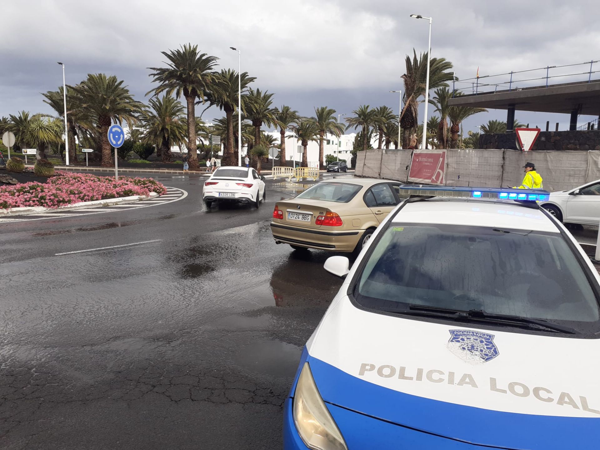 Los efectos de la lluvia en Lanzarote, en imágenes