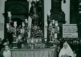 Miércoles Santo en Teror en la década de los sesenta del siglo pasado.
