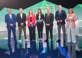 Imagen de un debate electoral emitido en RTVC.