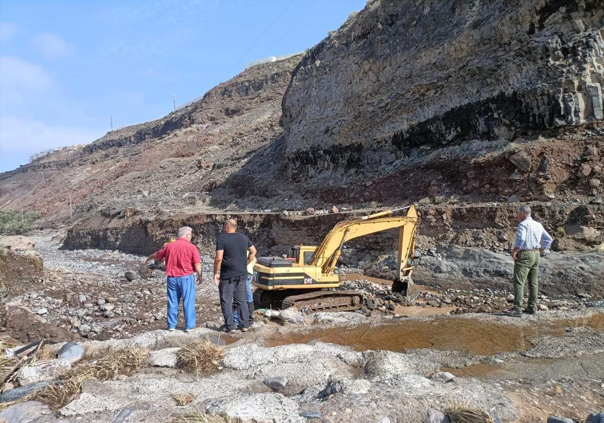 Actuaciones en 2022 para arreglar los destrozos causados por Hermine en La Aldea.