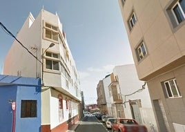 Imagen de la calle Corredera, donde se produjo el incendio.