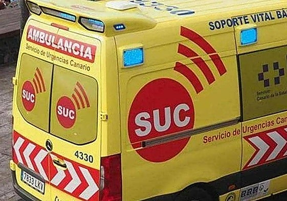 Ambulancia medicalizada del SUC.