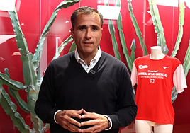 El viceconsejero de Deportes del Gobierno de Canarias, Ángel Sabroso, en la presentación de la CANARIAS7 Carrera de las Empresas.